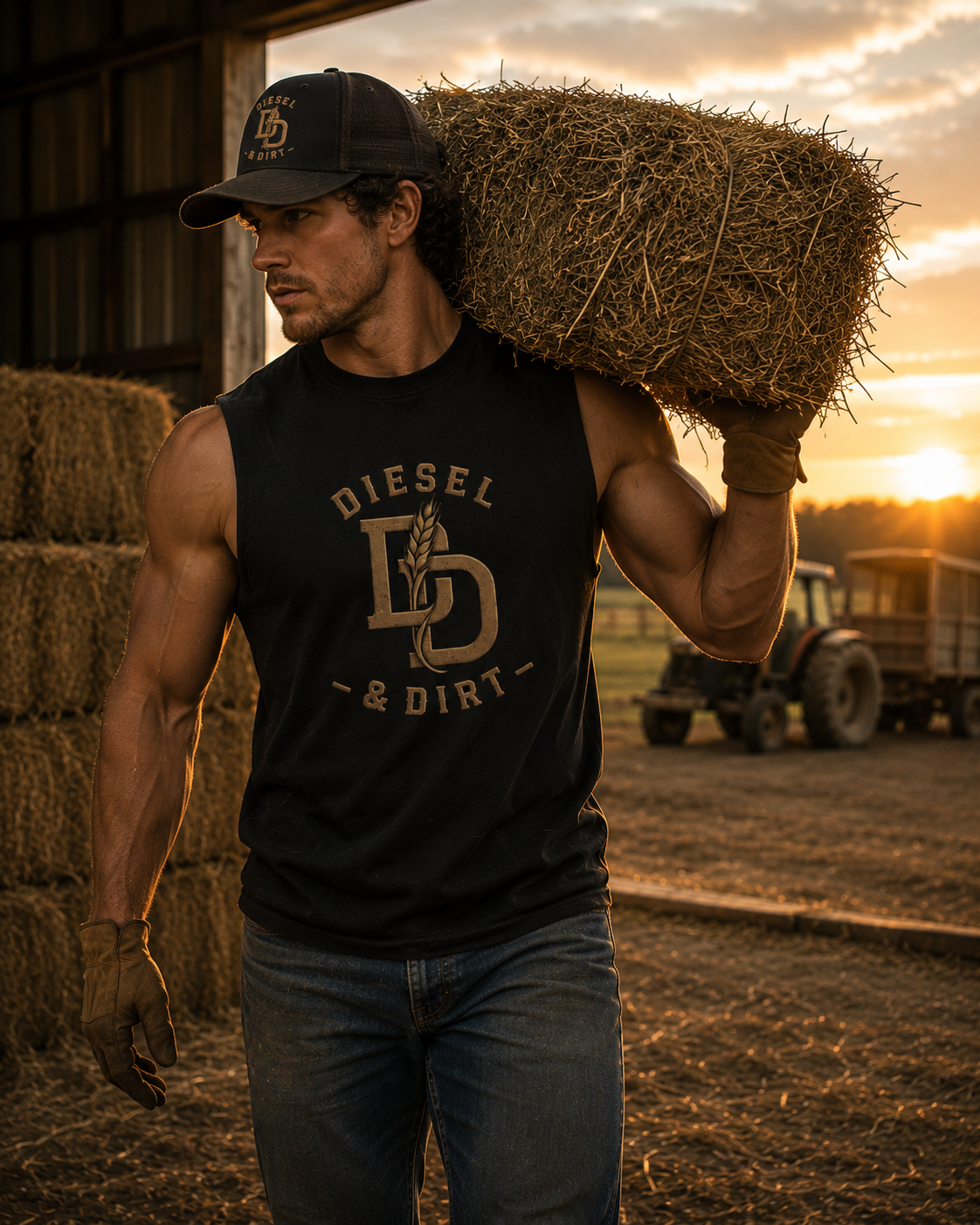 (Driven By Diesel, Grounded In Dirt) Muscle Shirt